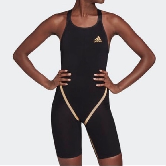 NWT Adidas Adizero Black and Rose Gold Tech Suit - Picture 5 of 7
